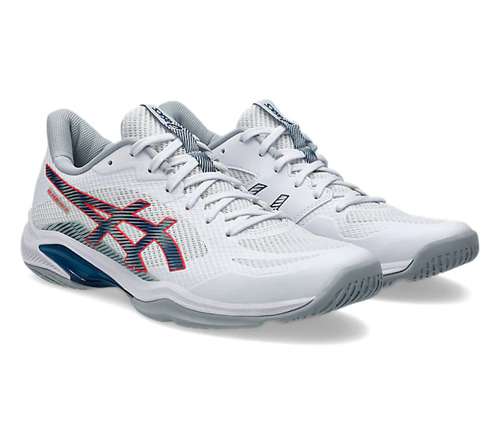 new - Asics Blade FF 2 Men's Court Shoes, White/Mako Blue
