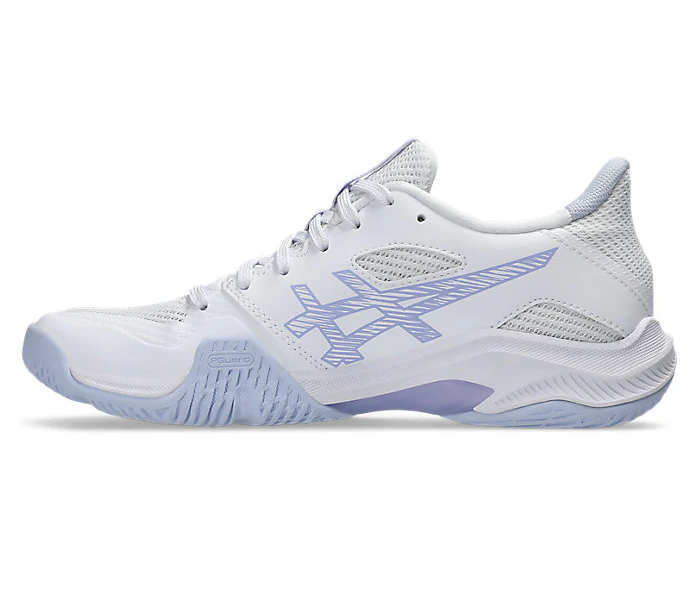 new - Asics Blade FF 2 Women's Court Shoes, White/Blue Fade