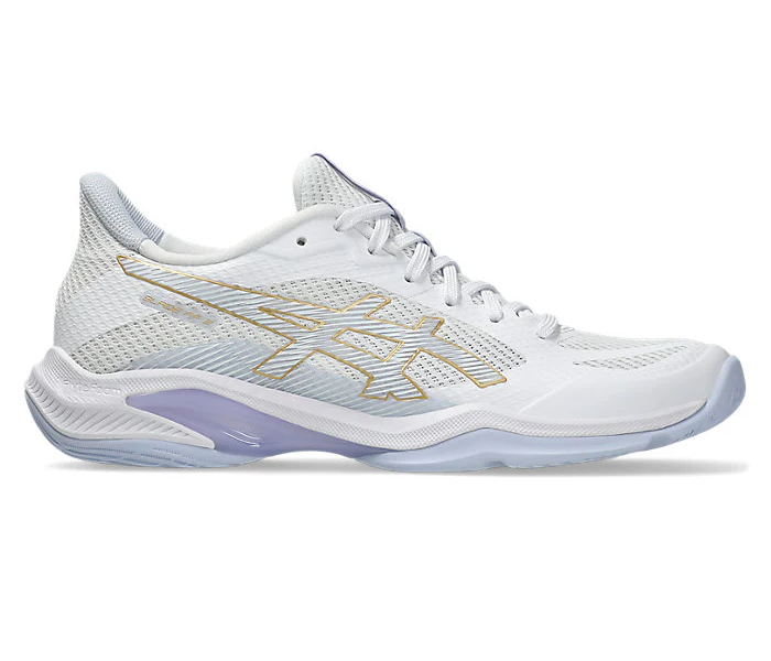 new - Asics Blade FF 2 Women's Court Shoes, White/Blue Fade