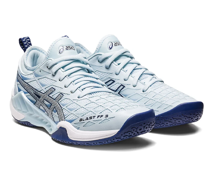 Asics Blast FF 3 Women's Court Shoes, Sky / Indigo Blue
