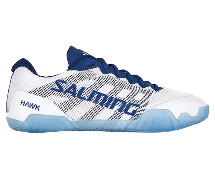 Salming Hawk Unisex / Junior Court Shoes, White / Navy