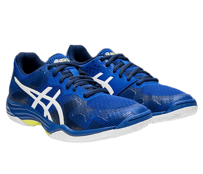 Sale $20 off - Asics Gel-Tactic 2 Unisex Court Shoes, Blue / White - Discount in the cart