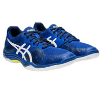 Save $20 - Asics Gel-Tactic 2 Unisex Court Shoes, Blue / White - Discount in the cart