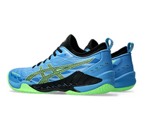 Asics Blast FF 3 Unisex Court Shoes, Waterscape / Lime Burst