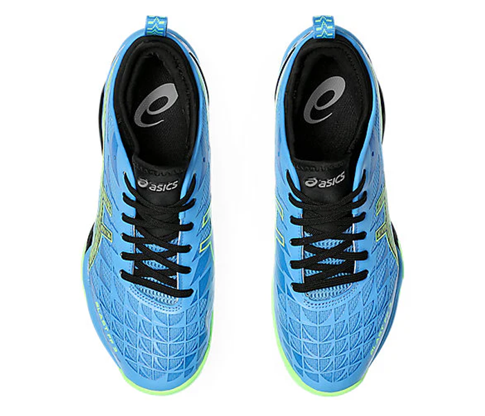 Asics Blast FF 3 Men's Court Shoes, Waterscape / Lime Burst