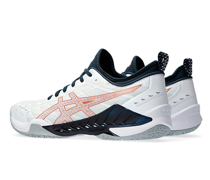 Asics Blast FF 3 Court Shoes, White/Pure Bronze