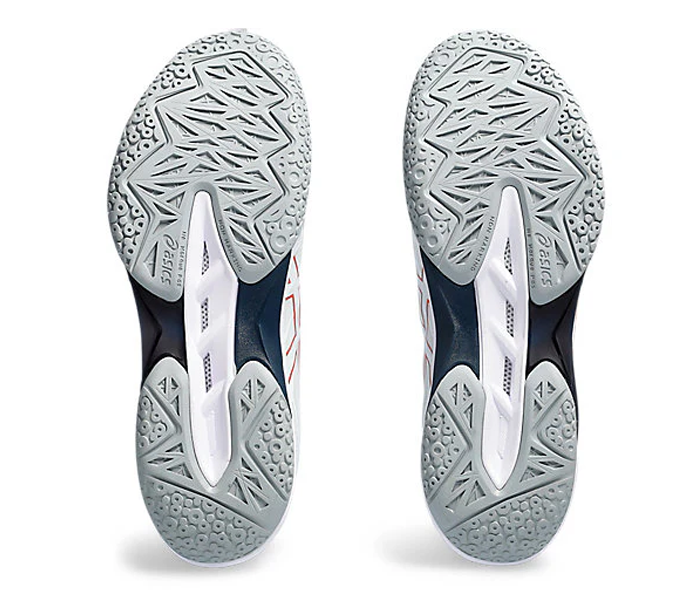 Asics Blast FF 3 Court Shoes, White/Pure Bronze