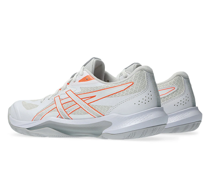 new - Asics Gel Tactic 13 Women's Court Shoes, White/Vivid Coral