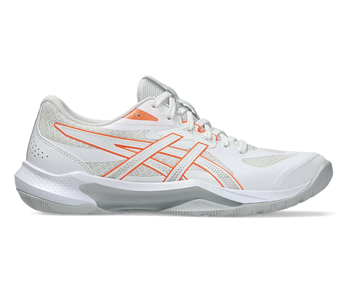 new - Asics Gel Tactic 13 Women's Court Shoes, White/Vivid Coral
