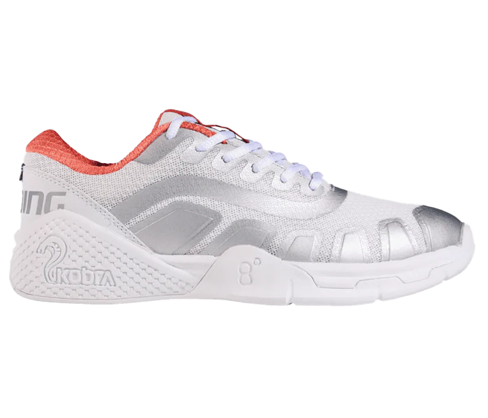 Salming Recoil Kobra Women's Court Shoes, White / Coral