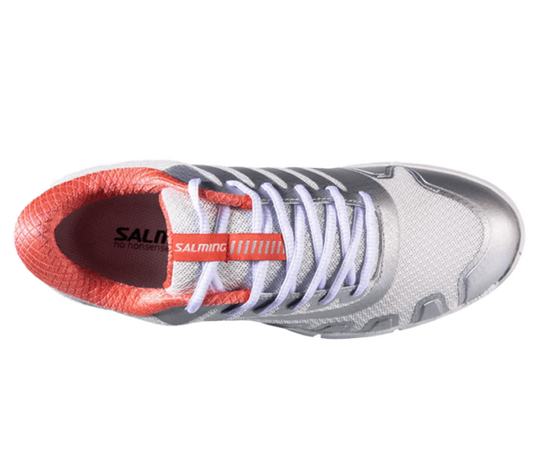 Salming Recoil Kobra Women's Court Shoes, White / Coral