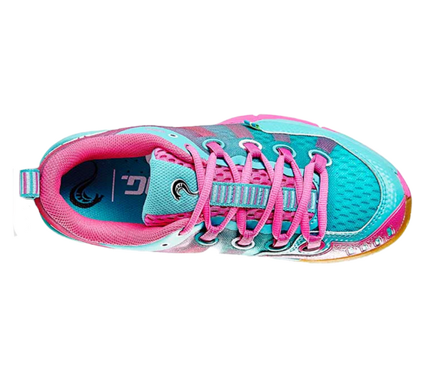 Salming Kobra Junior/Women's Court Shoes, Turquoise / Pink