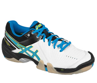 Asics Gel-Domain 3 Women's Court Shoes, White / Diva Blue