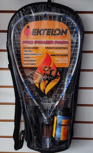 Ektelon Pro Power Pack with Revenge Racquetball Racquet, XS