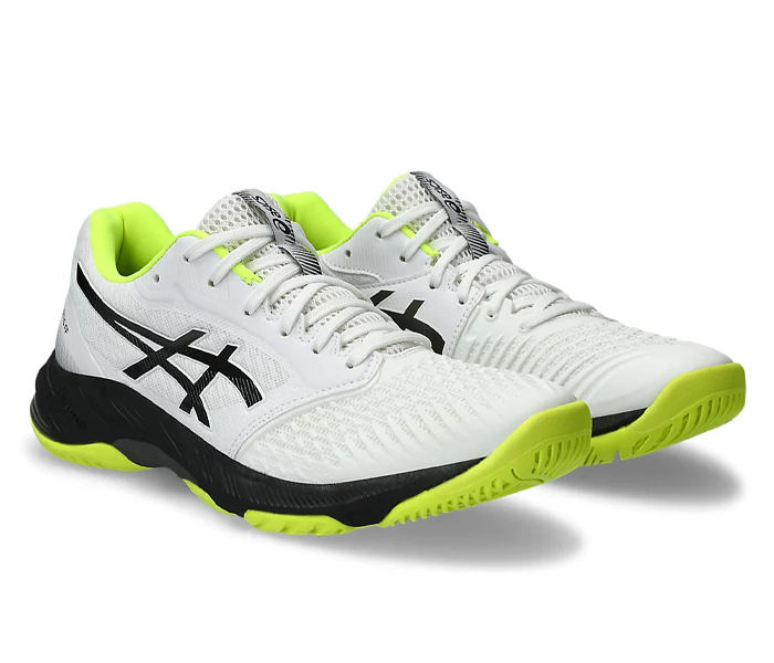 Asics Netburner Ballistic FF 3 Men's Shoes, White/Gunmetal
