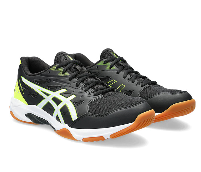 new color - Asics Gel-Rocket 11 Men's Court Shoes, Black / White