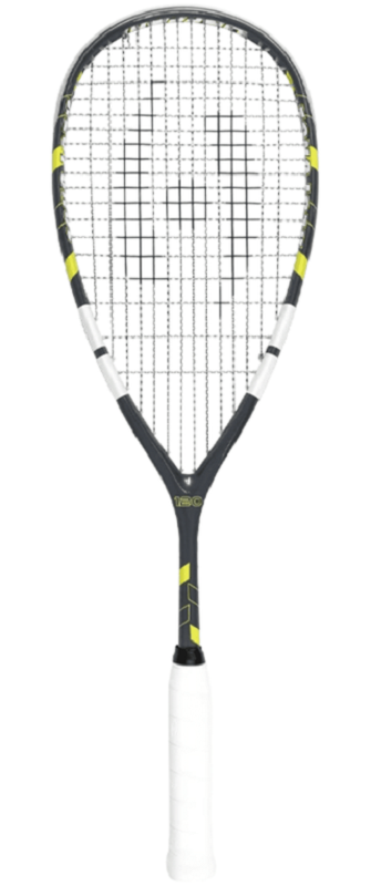 New Color - Harrow Response Squash Racquet, Grey / Yellow / White