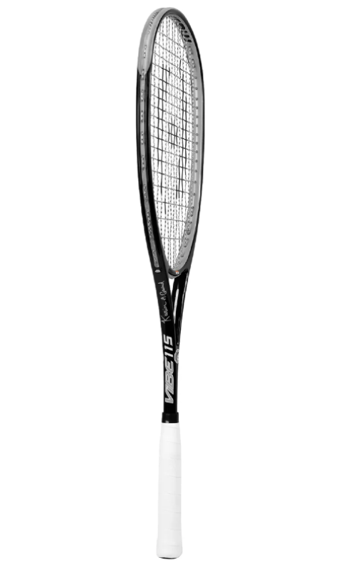 Harrow Vibe 115 Squash Racket, Custom Karim Adbel Gawad, Black/Silver