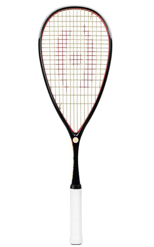 Harrow Reflex 125 Tarek Momen Squash Racket, Black/Red/Yellow