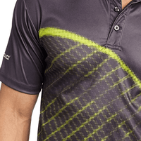 Head Grand Slam Polo, Dark Gray/Yellow