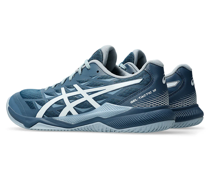 new color - Asics Gel-Tactic 12 Men's Court Shoes, Vintage Indigo / White