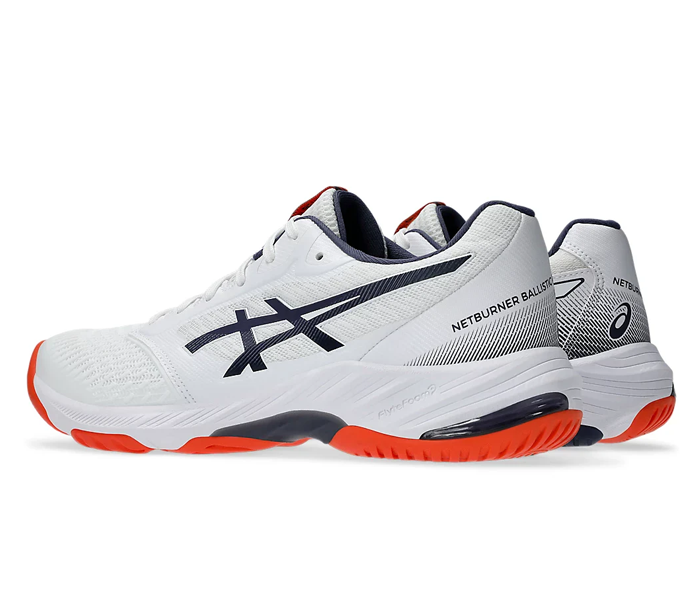 new color - Asics Netburner Ballistic FF 3 Men's Shoes, White/Indigo Fog