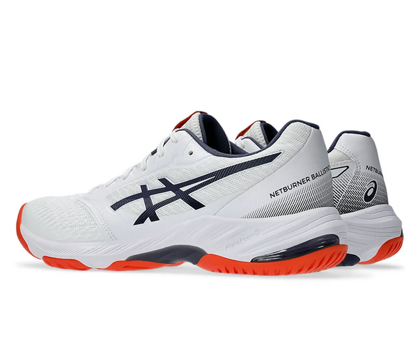 new color - Asics Netburner Ballistic FF 3 Men's Shoes, White/Indigo Fog