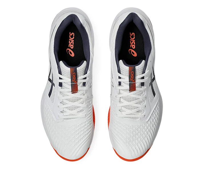 new color - Asics Netburner Ballistic FF 3 Men's Shoes, White/Indigo Fog