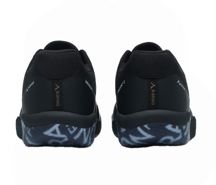 Kanso Dragonfly 2 Unisex Court Shoe, Black/Gold