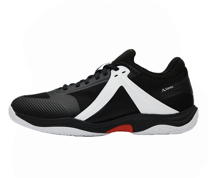 Kanso EQ/ID Unisex Court Shoe, Black/White
