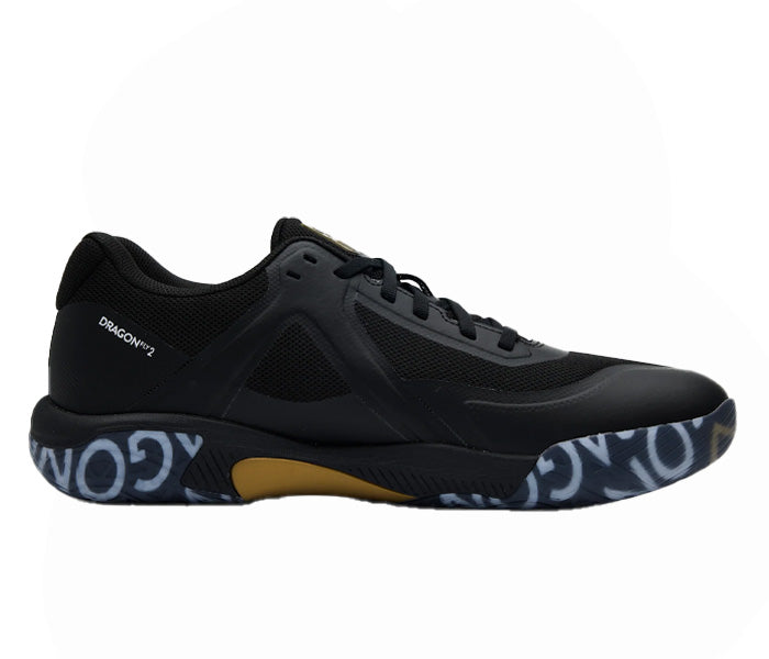 Kanso Dragonfly 2 Unisex Court Shoe, Black/Gold