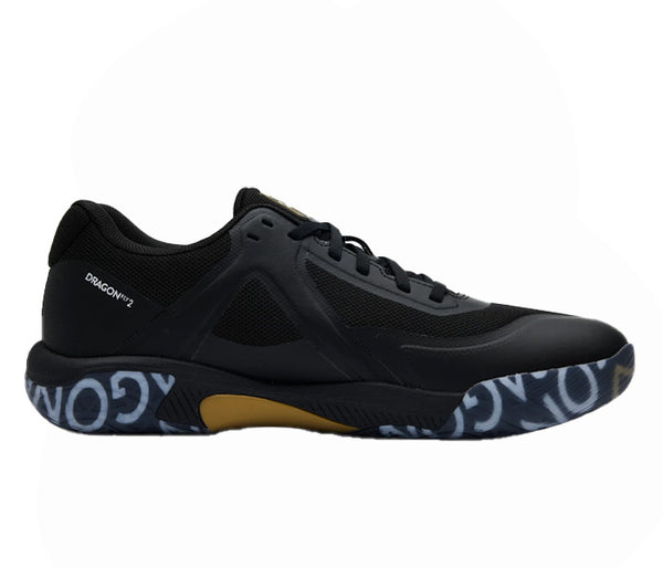 Kanso Dragonfly 2 Unisex Court Shoe, Black/Gold