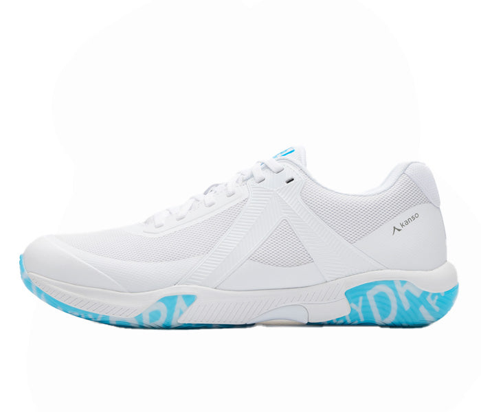 Kanso Dragonfly 2 Unisex Court Shoe, White/Blue Ice