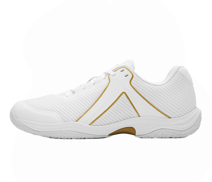 Kanso EQ Fly 2 Unisex Court Shoe, White/Gold