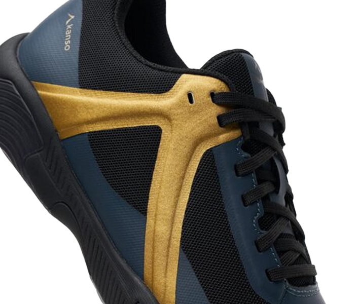 Kanso Unisex Dragonfly Court Shoes, Black/Gold