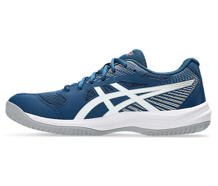 new color - Asics Upcourt 6 Men's Court Shoes, Mako Blue/White