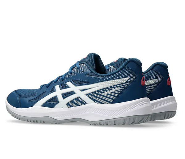 new color - Asics Upcourt 6 Men's Court Shoes, Mako Blue/White