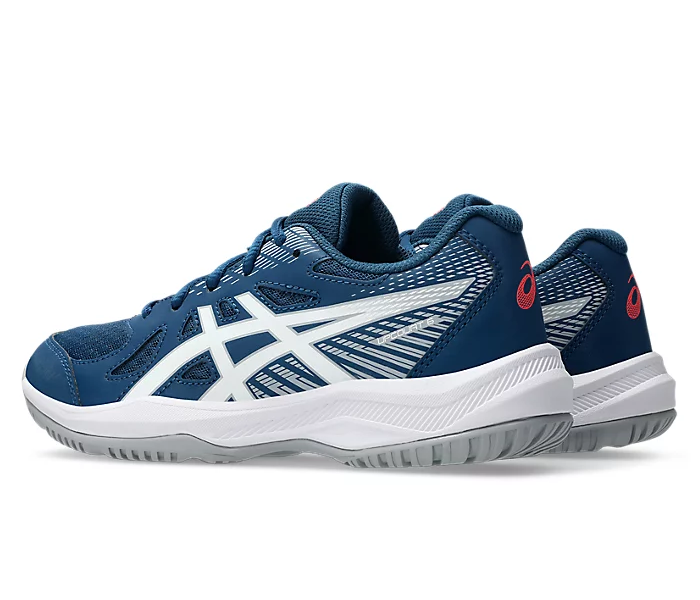 Asics Upcourt GS 6 Junior Court Shoes, Mako Blue/White