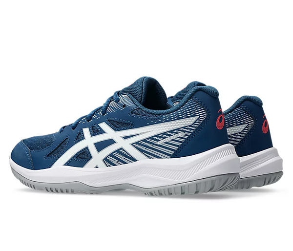 Asics Upcourt GS 6 Junior Court Shoes, Mako Blue/White
