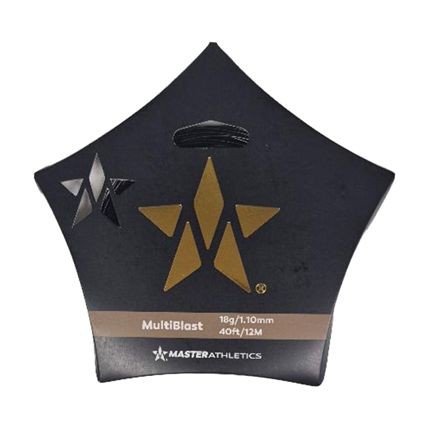 Master Athletics Multiblast Black Squash String, 18g, 12M SET