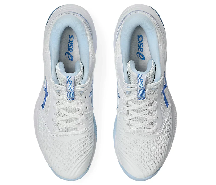 NEW - Asics Netburner Ballistic FF MT 3 Women's Shoes, White / Blue Coast