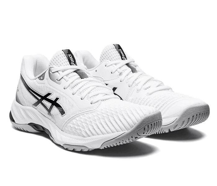 Asics Netburner Ballistic FF 3 Unisex Shoes, White / Black