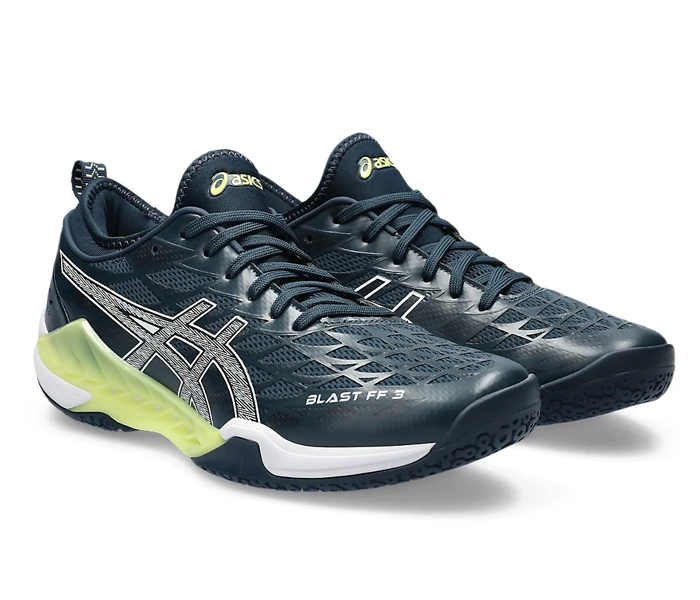 Asics Blast FF 3 Unisex Court Shoes, French Blue / White
