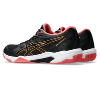 Asics Gel-Rocket 11 Unisex Court Shoes, Black/Orange Pop