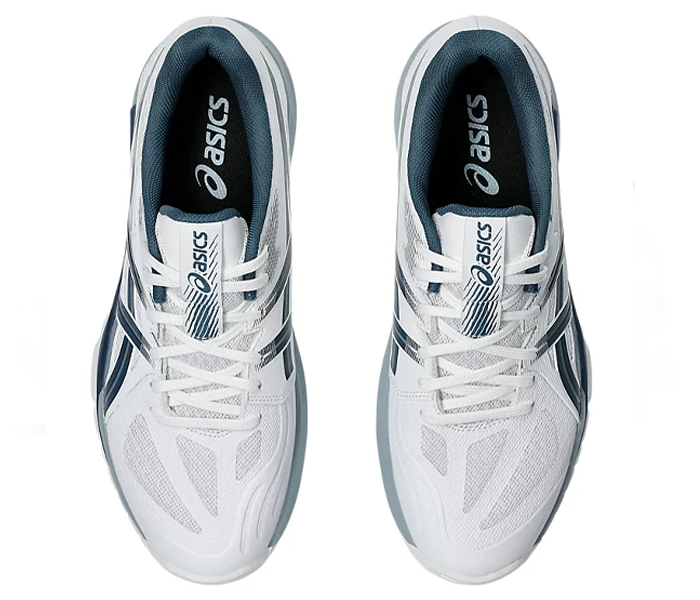 SALE - Asics PowerBreak FF Men's Court Shoes, White / Vintage Indigo