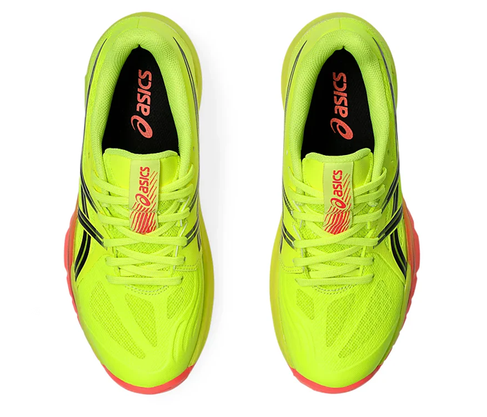 new - Asics PowerBreak FF Paris Men's Court Shoes, Safety Yellow / Black