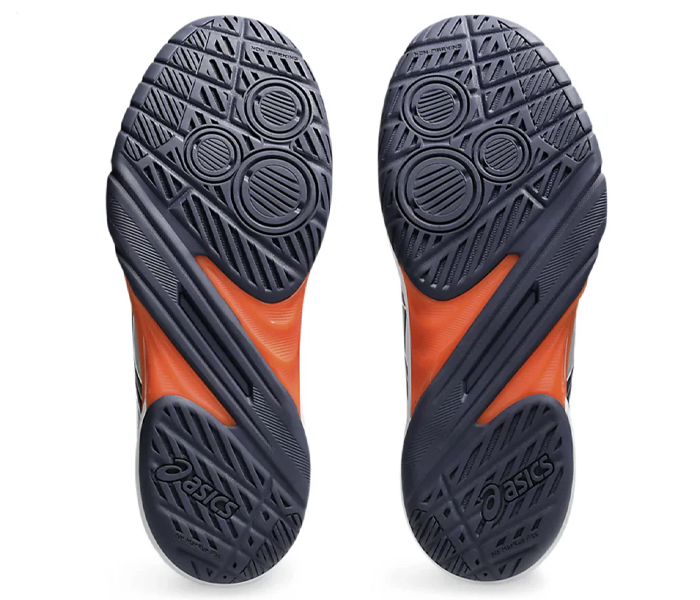 Asics PowerBreak FF Men's Court Shoes, White / Nova Orange