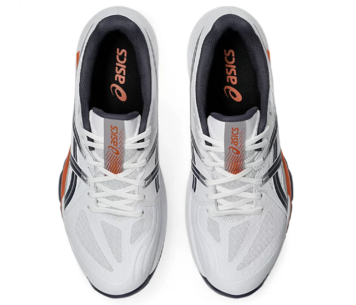 Asics PowerBreak FF Men's Court Shoes, White / Nova Orange