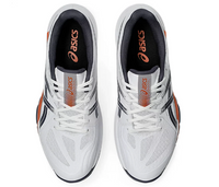 Asics PowerBreak FF Men's Court Shoes, White / Nova Orange