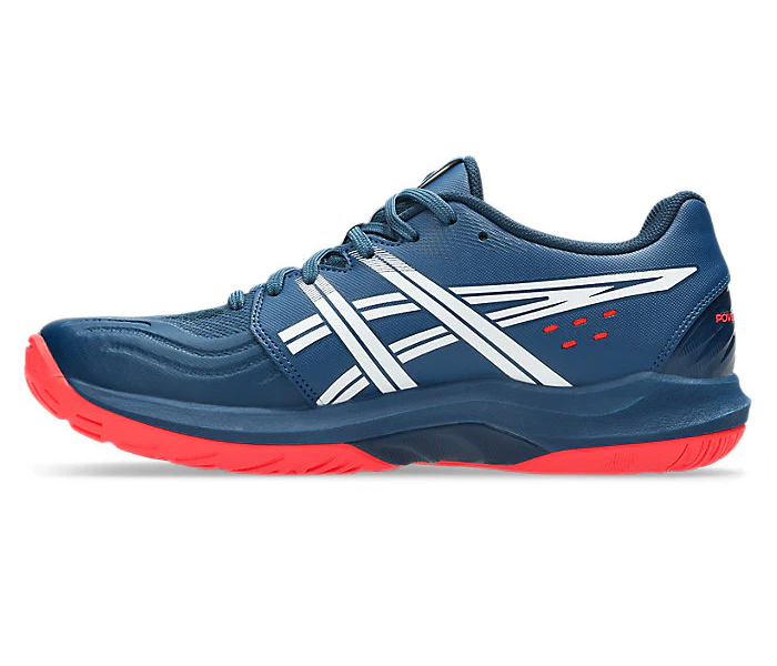 new - Asics Powerbreak FF Men's Court Shoes, Mako Blue/White